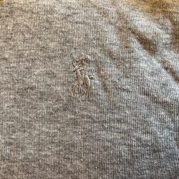 Set of 2 pcs Polo by Ralph Lauren Girls' Grey Cotton-Blend Turtlenecks - Picture 3 of 4